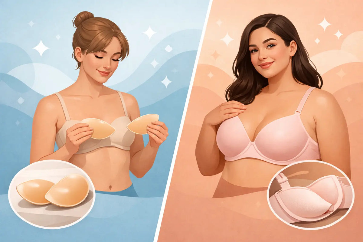Adhesive Inserts vs Padded Bras Compared