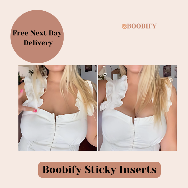 Boobify® Boob Job in a Box™ Sticky Inserts (AA-O Cup)