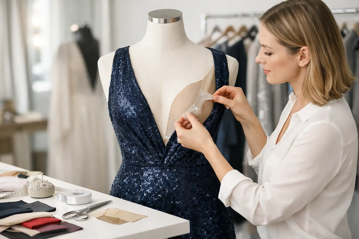 Plunging Neckline Support Without the Bra